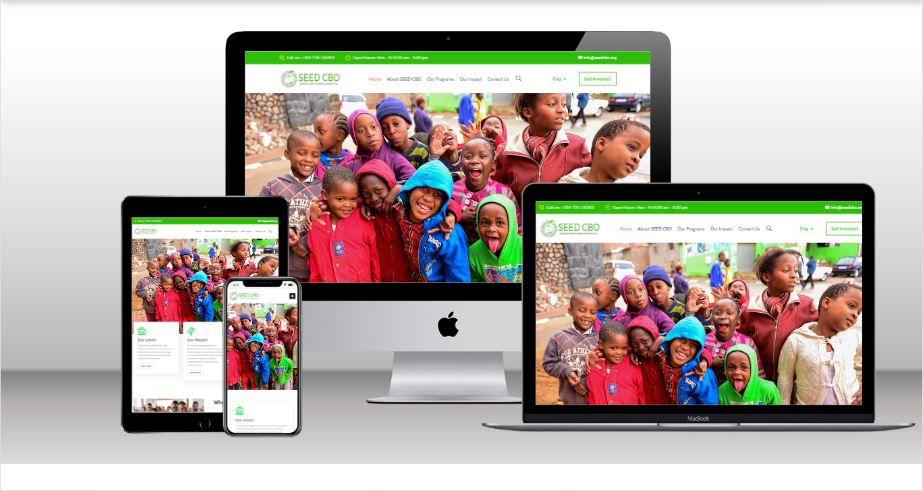 Web Design in kenya -SEED CBO Website Design