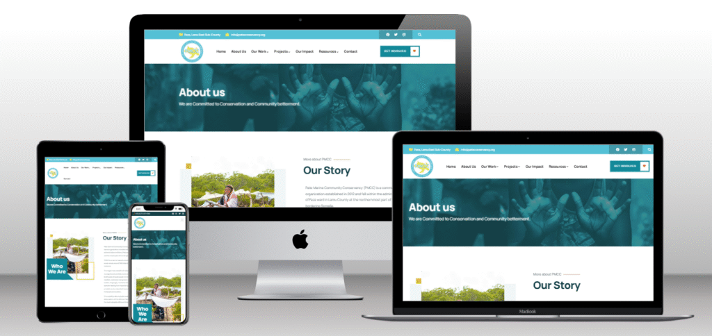 Screenshot of Pate Marine About Us section on Pate website