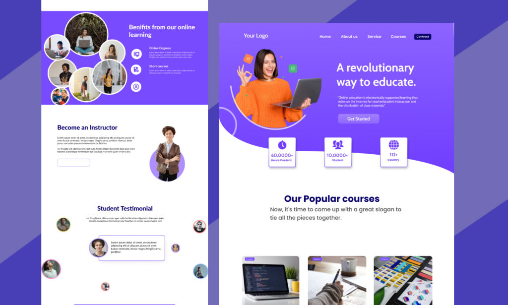 Custom landing page design in Kenya showcasing effective lead generation and conversion optimization for successful sales funnels.